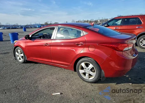 2013 Hyundai Elantra Gls z USA, uszkodzony, nr VIN 5NPDH4AE3DH340201